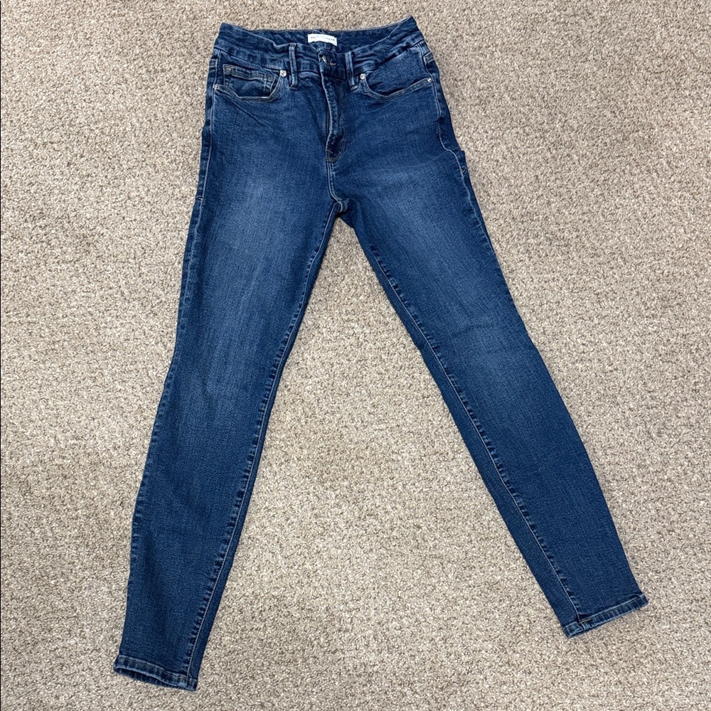 Good American Good Legs Dark Blue Skinny Jeans
